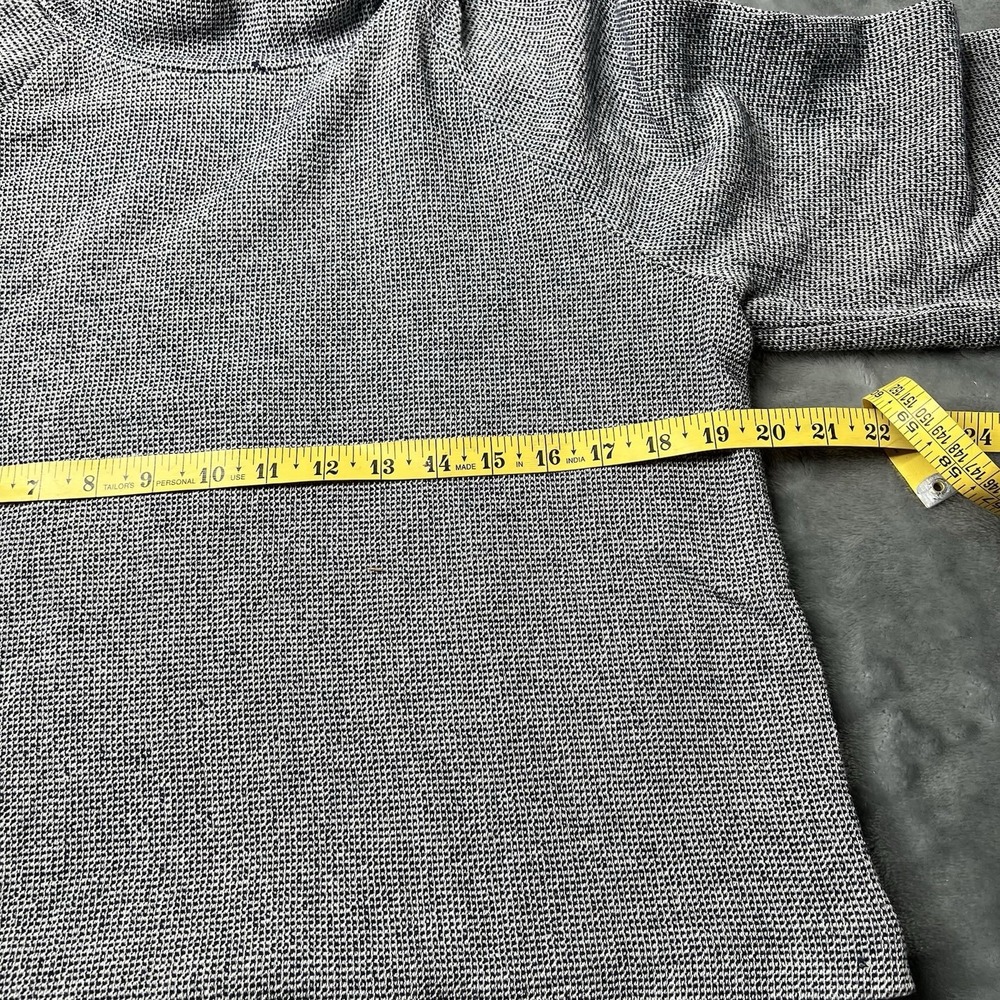 THEORY Sweater Women Size Medium Knit Regal Wool Mock Neck Grey - Picture 5 of 8